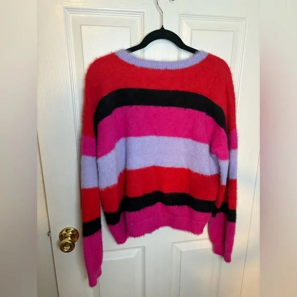 House of Harlow 1960 x REVOLVE Koons Sweater – Size L | Red, Hot Pink & Purple - Picture 7 of 10
